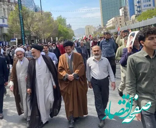 حضور مدیرعامل موسسه اعتباری ملل، درراهپیمایی روز جهانی قدس