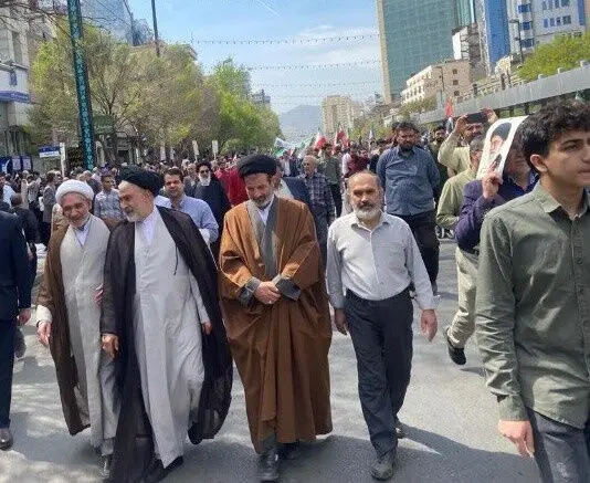 حضور مدیرعامل موسسه اعتباری ملل، درراهپیمایی روز جهانی قدس