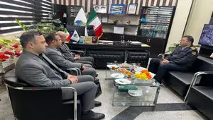 دیدار مدیرعامل سازمان منطقه آزاد اینچه‌ برون با رئیس جدید پلیس راهور استان گلستان