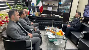 دیدار مدیرعامل سازمان منطقه آزاد اینچه‌ برون با رئیس جدید پلیس راهور استان گلستان