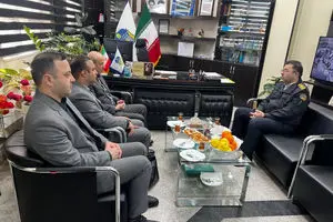 دیدار مدیرعامل سازمان منطقه آزاد اینچه‌ برون با رئیس جدید پلیس راهور استان گلستان