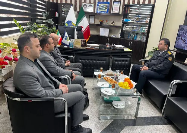 دیدار مدیرعامل سازمان منطقه آزاد اینچه‌ برون با رئیس جدید پلیس راهور استان گلستان
