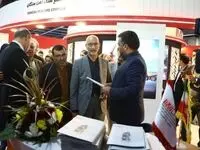 بازدید معاونت محترم وزیر صمت و رئیس هیأت عامل سازمان ایمیدرو از غرفه مجتمع سنگ آهن سنگان