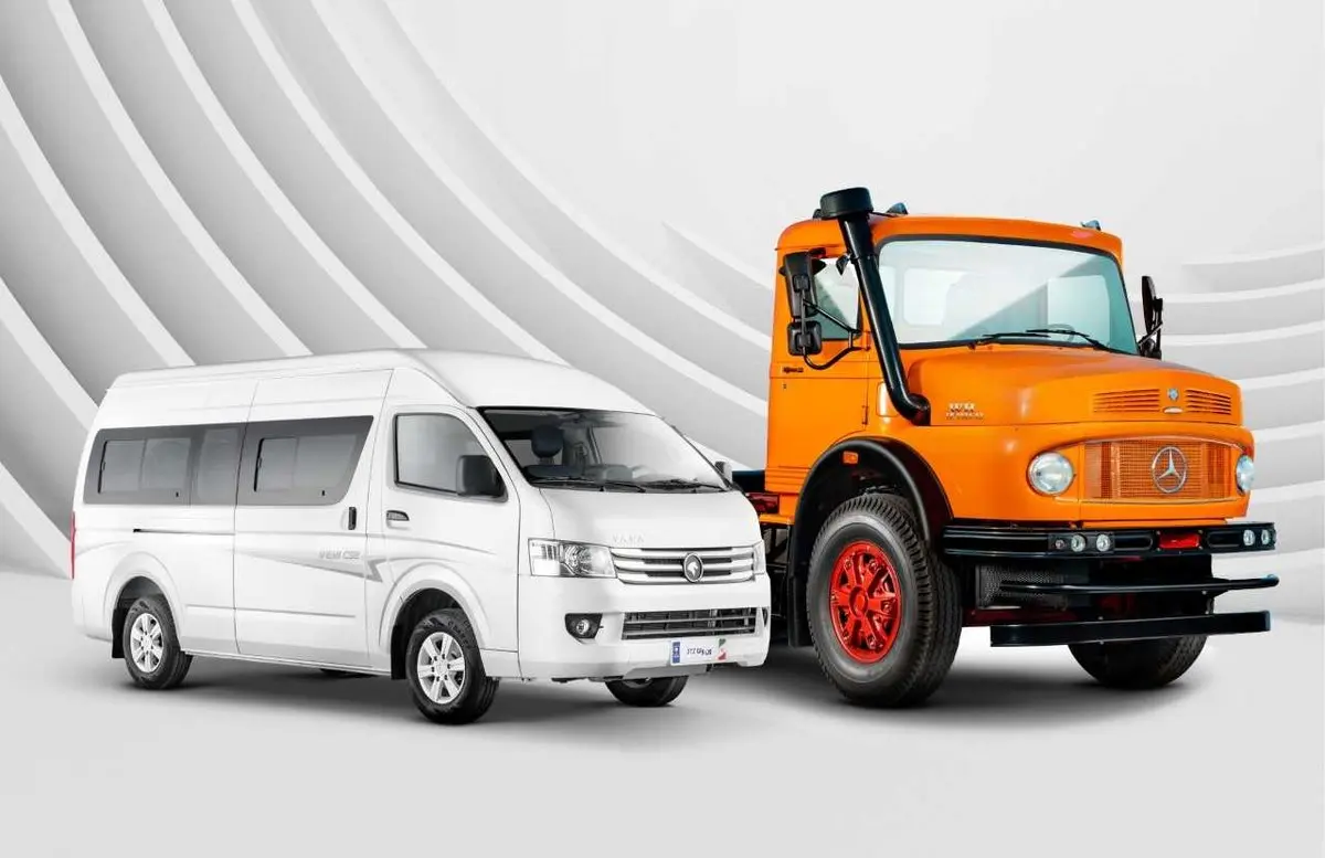 پیش‌فروش اینترنتی کامیون‌ بنز ۱۹۲۴ و ون وانا ایران خودرو دیزل