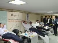 مشارکت کارکنان بانک سینا در پویش اهدای خون