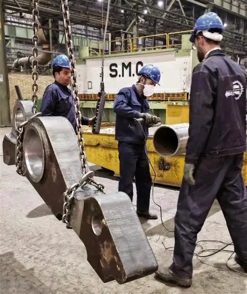 تعمیر اساسی سازه پایه‌های نگه‌دارنده شاخک پاتیل‌بر، به‌جای واردات