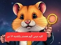 کلید مینی گیم همستر کامبت امروز یکشنبه ۱۶ دی ماه ۱۴۰۳