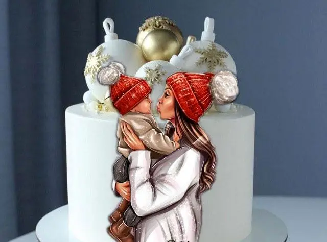 تزیین کیک روز مادر لاکچری