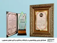 همراه اول برترین روابط عمومی در «ارتباطات رسانه‌ای» و «کاربرد هوش مصنوعی»