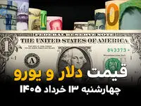 قیمت دلار آزاد امروز چهارشنبه ۱۳ خرداد ۱۴۰۵ | یورو چقدر شد؟ 