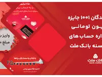 اعلام اسامی برندگان جایزه نقدی ۲۵۰ هزار تومانی جشنواره حساب های قرض الحسنه بانک ملت
