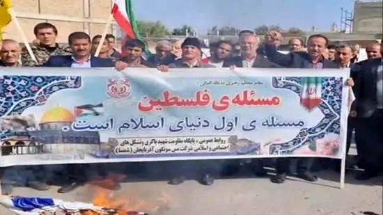 حمایت کارکنان شرکت مس سونگون آذربایجان از مردم مظلوم غزه و فلسطین