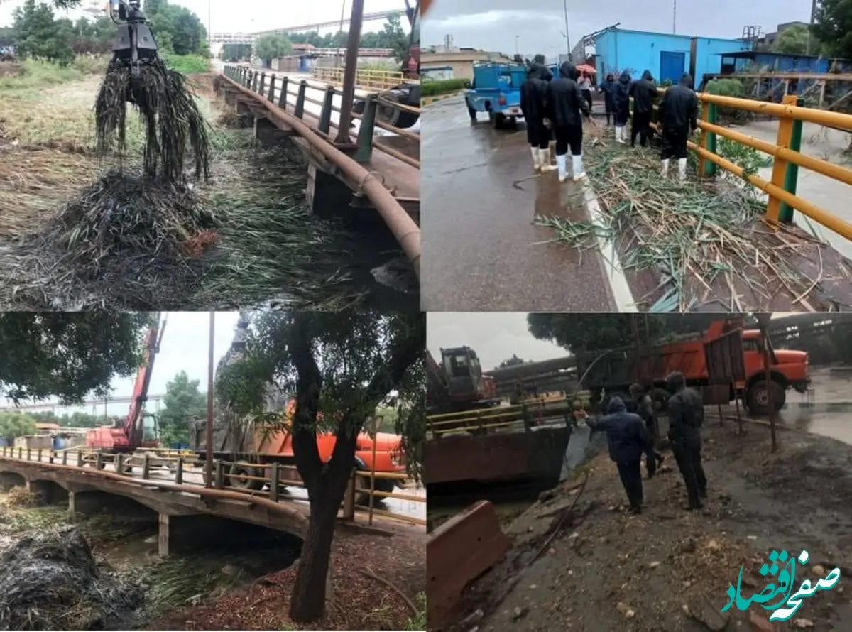 فولاد هرمزگان بحران بارندگی‌های شدید را در محیط شرکت مدیریت کرد