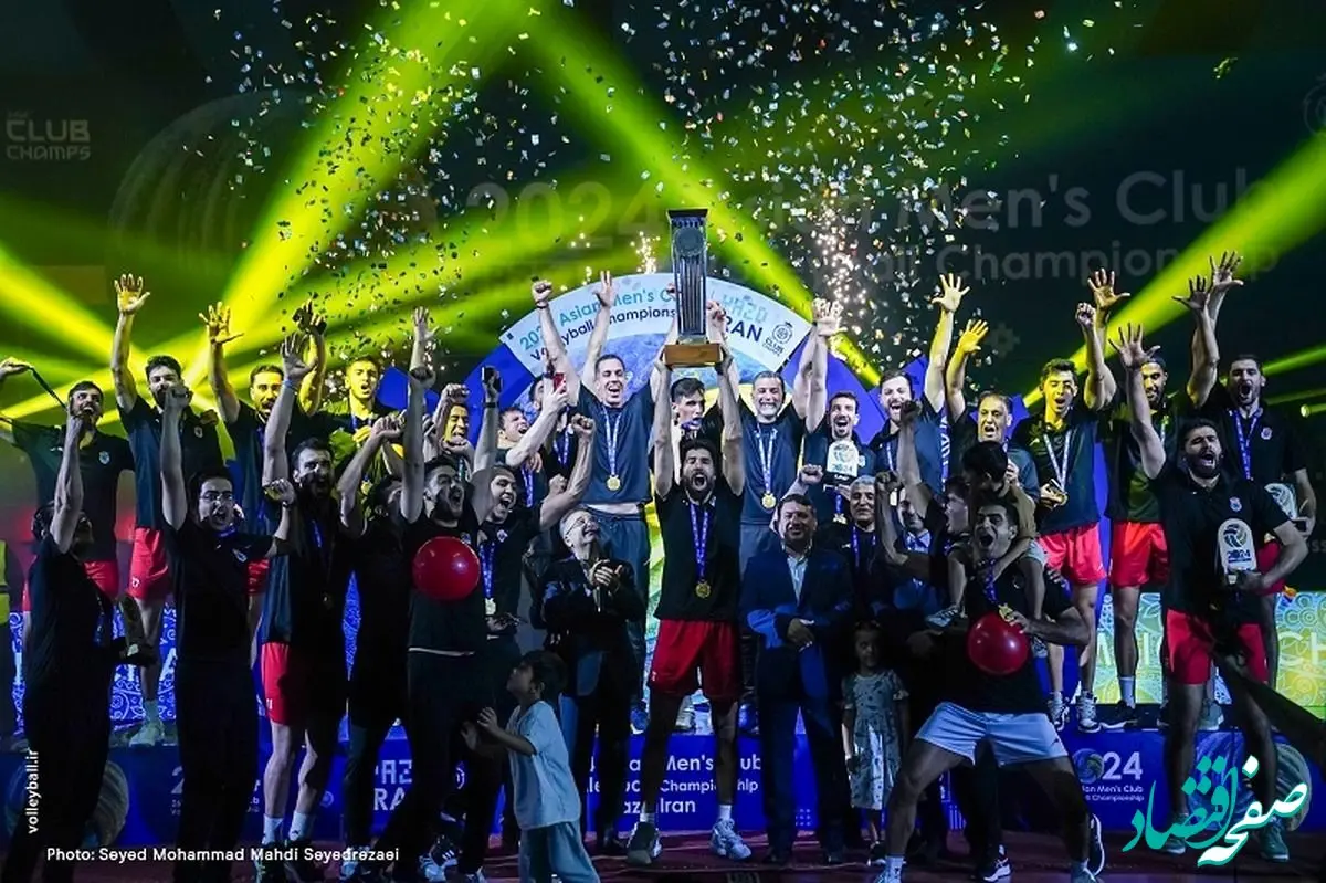 تیم والیبال فولاد سیرجان ایرانیان بر بام آسیا ایستاد