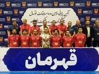 تیم فوتسال فولاد خوزستان جام قهرمانی مسابقات قهرمانی ایمیدرو را به خانه آورد