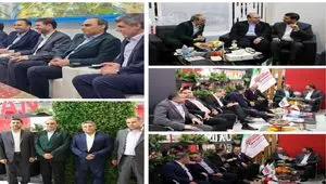 بازدید نماینده مردم اهواز از غرفه شرکت فولاد اکسین خوزستان و شرکتهای فولادی استان در نمایشگاه فولاد ۱۴۰۴