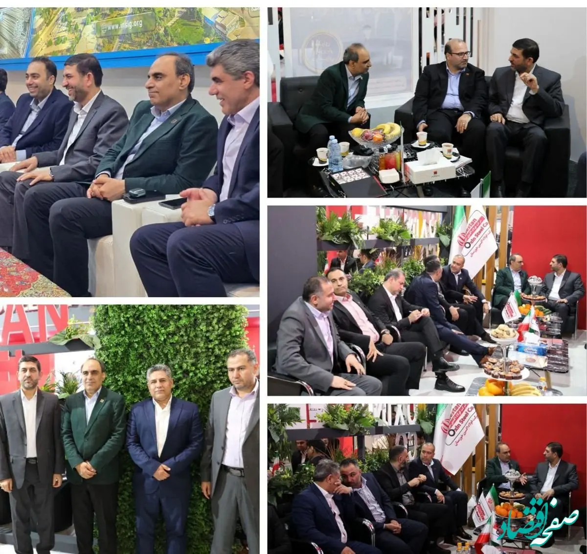 بازدید نماینده مردم اهواز از غرفه شرکت فولاد اکسین خوزستان و شرکتهای فولادی استان در نمایشگاه فولاد ۱۴۰۴