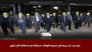 بازدید مدیر عامل گروه فولاد مبارکه از منطقه معدنی و صنعتی گل گهر