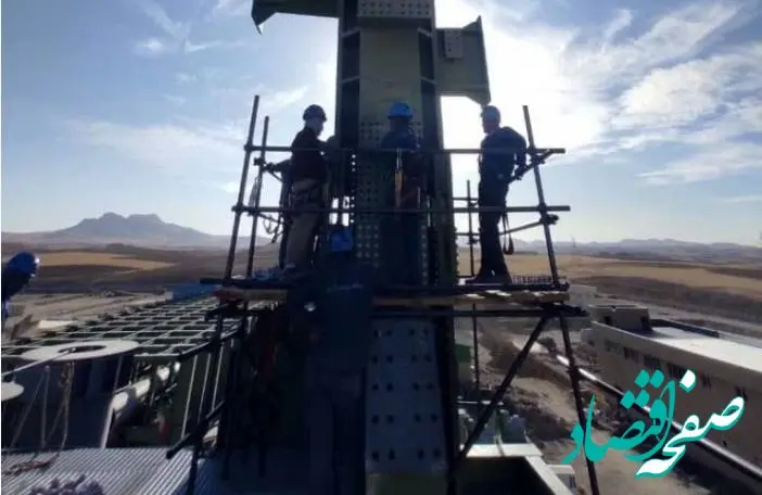 پیشرفت پروژه عظیم فولاد کردستان در قاب تصویر / آغاز مرحله دوم نصب اجزاء کوره