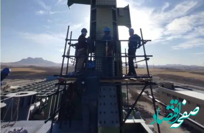 پیشرفت پروژه عظیم فولاد کردستان در قاب تصویر / آغاز مرحله دوم نصب اجزاء کوره