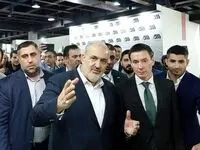  بازدید وزیر صمت از غرفه گل‌گهر در نمایشگاه اورآسیا