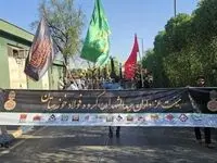 فولادی‌ها در سوگ شهادت اباعبدالله‌الحسین (ع) در جوار شهدای گمنام عزادارای کردند