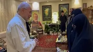 دیدار قالیباف با خانواده شهید لاریجانی + عکس