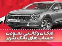 ارائه خدمت حساب وکالتی در بانک شهر به متقاضیان خرید خودروهای وارداتی دی ماه