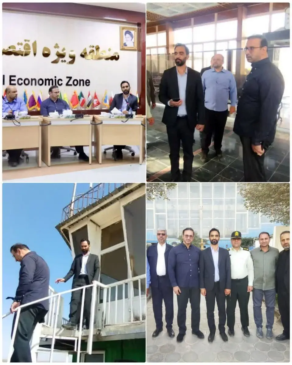 بازدید جانشین پلیس فرودگاههای کشور از فرودگاه الماس و منطقه ویژه اقتصادی سرخس
