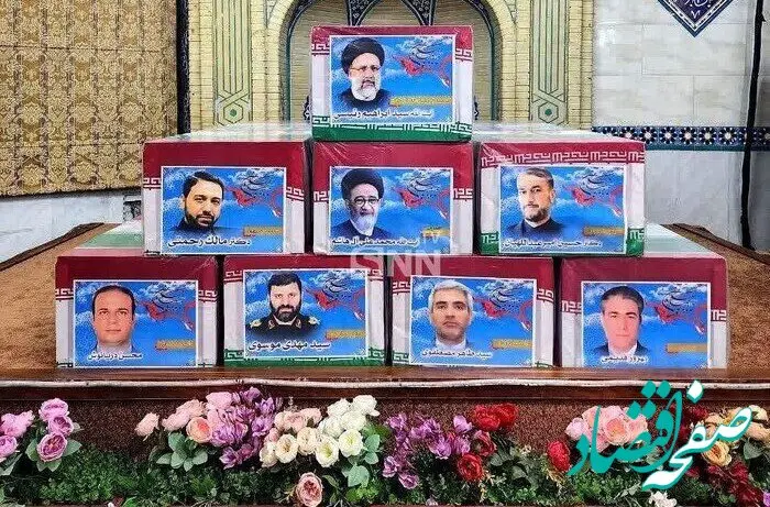 تصویری غمناک از علم الهدی در مراسم تشییع پیکر دامادش، ابراهیم رئیسی