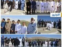 آیین کلنگ زنی احداث مدرسه ۱۸ کلاسه در روستای تیس با حضور دکتر محمدسعید اربابی رئیس هیات مدیره و مدیرعامل سازمان منطقه آزاد چابهار