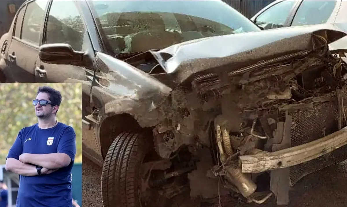 مربی تیم ملی فوتبال ایران تصادف وحشتناکی کرد + جزئیات 