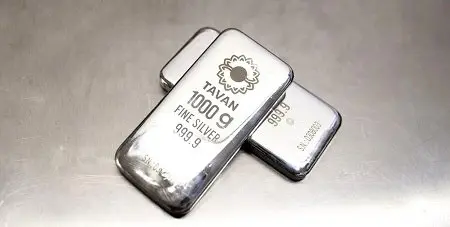 دادوستد معادل ۵۱۸ کیلوگرم شمش نقره هفته گذشته در بازار گواهی سپرده بورس کالا