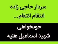 سردار حاجی زاده انتقام انتقام...  | سرداران نترسید  ما تا آخرین قطره خونمان پای ایرانمان هستیم... 