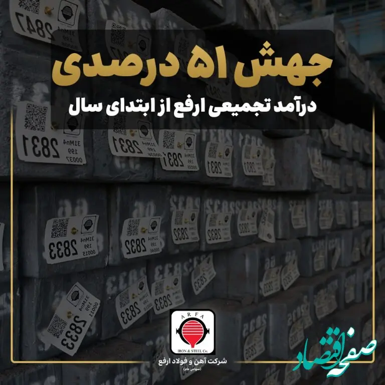 جهش ۵۱ درصدی درآمد تجمیعی ارفع از ابتدای سال