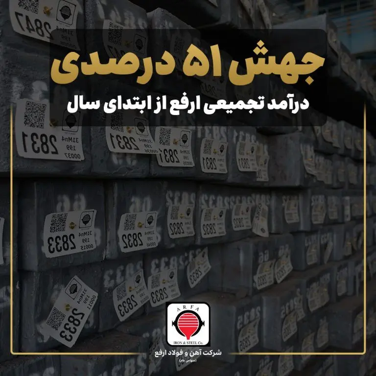 جهش ۵۱ درصدی درآمد تجمیعی ارفع از ابتدای سال