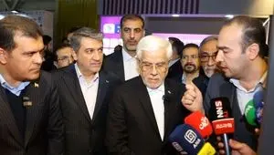 حضور دکتر محمدرضا عارف، معاون اول رئیس جمهور در غرفه ایمیدرو- نمایشگاه تقاضای ساخت و تولید ایرانی (تستا)