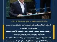 بار دیگر اعلام می‌کنم که ایران هرگز بدنبال ساخت بمب هسته‌ای نبوده و نخواهد بود