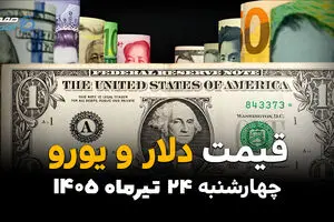 قیمت ارز آزاد امروز چهارشنبه ۲۴ تیر ۱۴۰۵ | جدیدترین نرخ دلار، یورو، درهم و ارزهای پرتقاضا