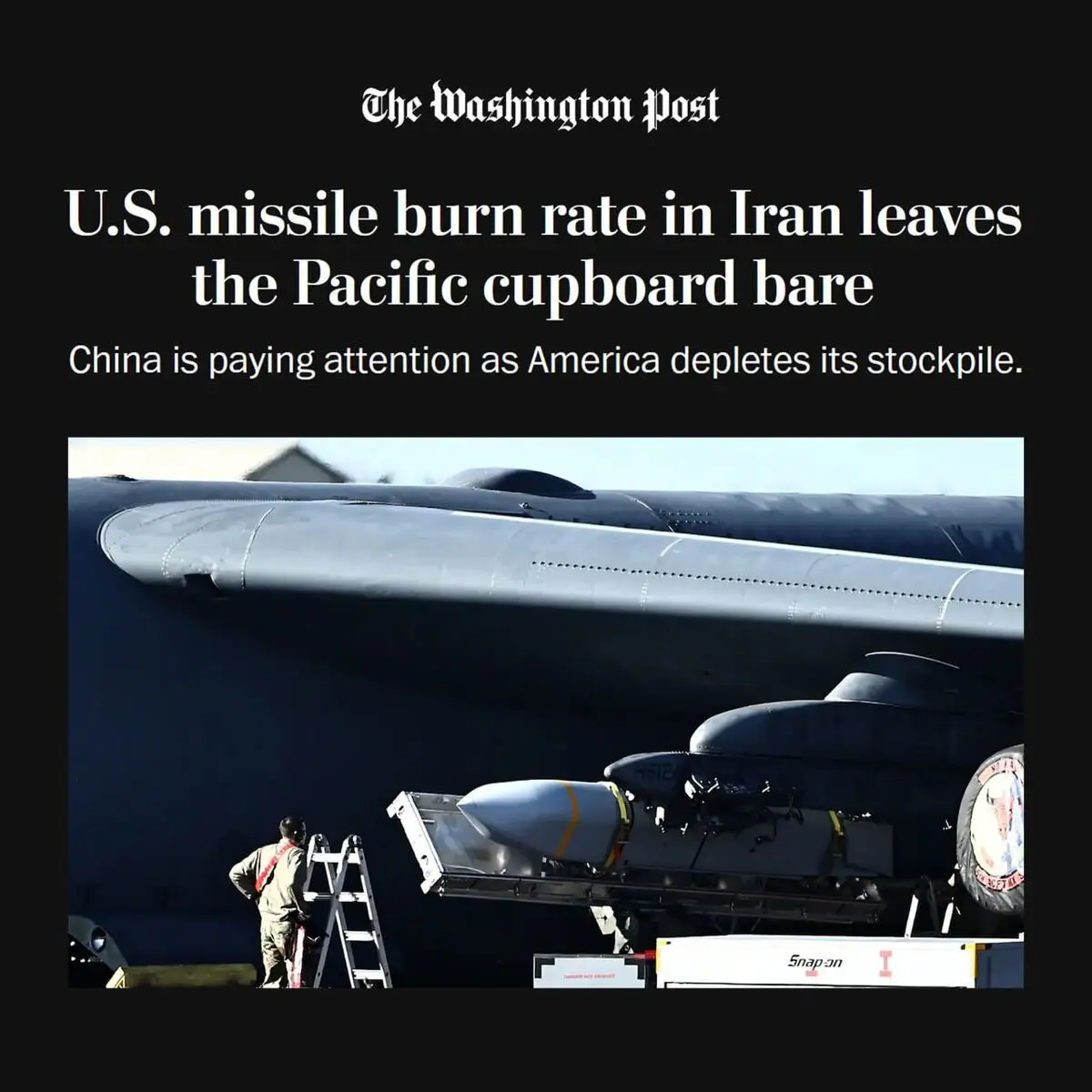 خالی شدن انبارهای موشک‌های آمریکا در اقیانوس آرام