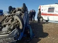 نیسان آبی چپ کرد و روی ۴ زن و یک مرد افتاد ! + آمار دقیق کشته ها و زخمی ها 