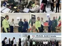مدیر گردشگری منطقه آزاد با دسته گل به استقبال مسافران در فرودگاه چابهار رفت