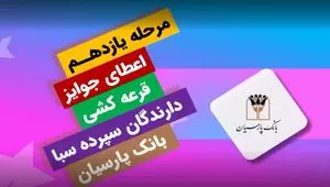 جوایز یازدهمین قرعه‌کشی سپرده سبای باشگاه مشتریان بانک پارسیان اهدا شد