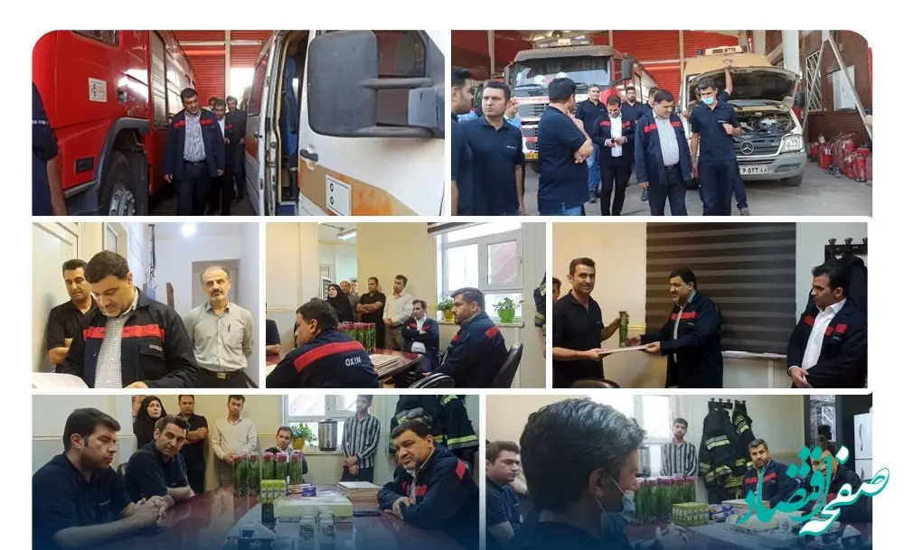 بازدید مدیرعامل شرکت فولاد اکسین خوزستان از واحد HSE