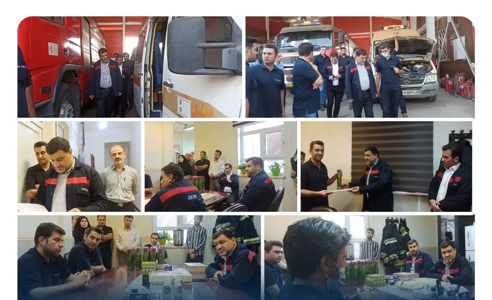 بازدید مدیرعامل شرکت فولاد اکسین خوزستان از واحد HSE