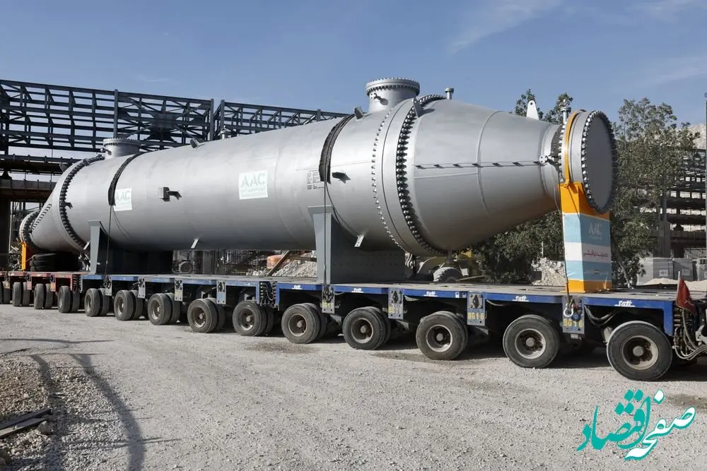 گزارش تصویری / ورود مبدل خنک کننده ی سیکل گاز راکتور پلیمریزاسیون (cycle gas cooler) جهت نصب در طرح‌های توسعه شرکت پلیمر آریاساسول