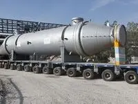 گزارش تصویری / ورود مبدل خنک کننده ی سیکل گاز راکتور پلیمریزاسیون (cycle gas cooler) جهت نصب در طرح‌های توسعه شرکت پلیمر آریاساسول