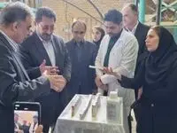 بهره برداری ازکارخانه عناصر نادرخاکی تجلی با حضور وزیر صمت + گزارش تصویری