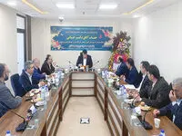 نشست مدیرعامل بانک توسعه صادرات با همکاران شعبه کاشان