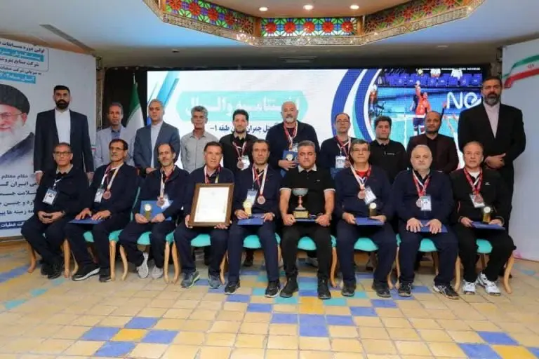 پتروشیمی بندرامام قهرمان المپیاد ورزشی کارکنان ۴۵ سال و بالاتر گروه صنایع خلیح فارس